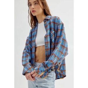 BDG Karl Slouchy Flannel Button-down Shirt